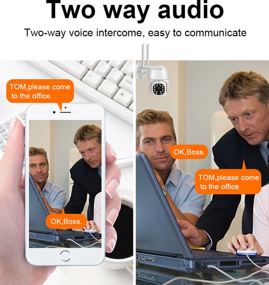 Fuegobird  Y17  Smart Waterdichtheid IP66 IP camera - buiten - draai- en kantelbaar - Ondersteuning 2.4G/5G WIFI - 3MP - PTZ IP Camera