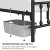 Yaheetech Metalen Bedframe met Lattenbodem - Zwart - 140 x 200 cm