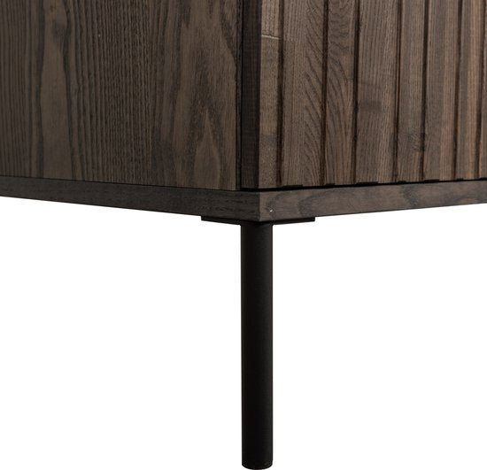 WOOOD New Gravure Tv Meubel - Essen - Espresso - 56x100x44