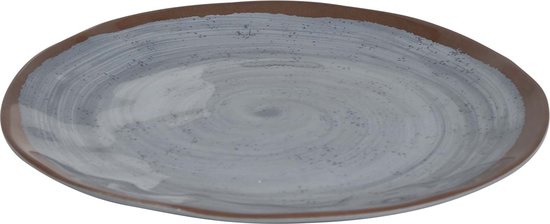 Bo-Camp - Servies - Halo - 12 Stuks - Grijs