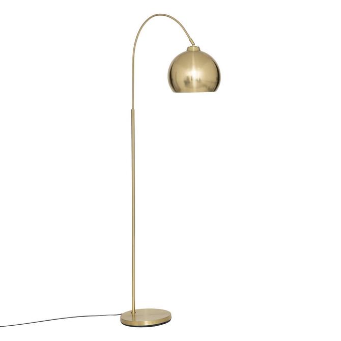 Atmosphera Floris Gebogen Booglamp Goud - Vloerlamp H177 cm