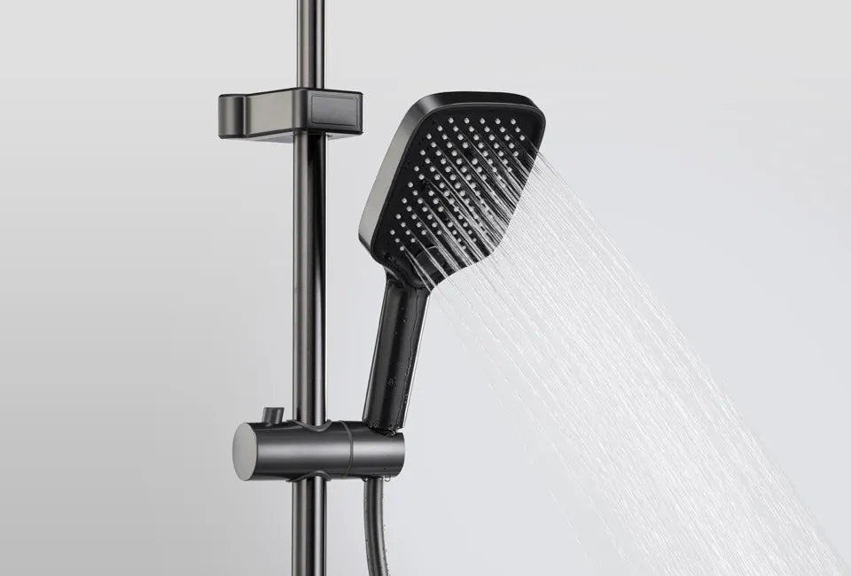 Home & Comfort Luxe Doucheset met Kraan, Regendouche en Bidet – Digitale Temperatuurweergave – Chroom