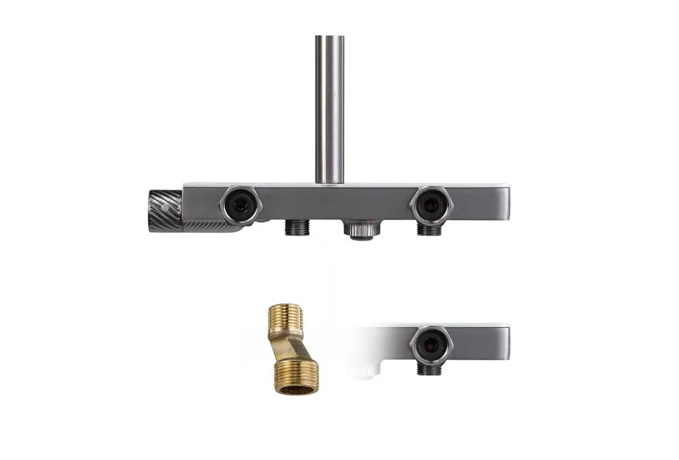 Home & Comfort Luxe Doucheset met Kraan, Regendouche en Bidet – Digitale Temperatuurweergave – Chroom