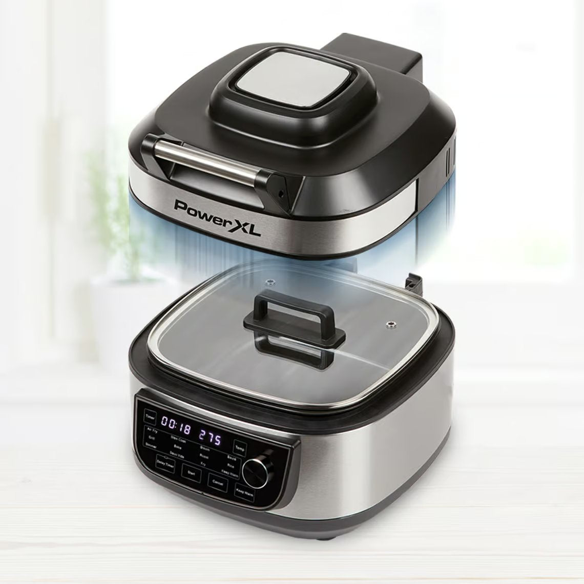 PowerXL MultiCooker 12-in-1 Multicooker - Vervangt 12 Keukenapparaten - Inclusief Receptenboek - Gemakkelijk Schoon te Maken