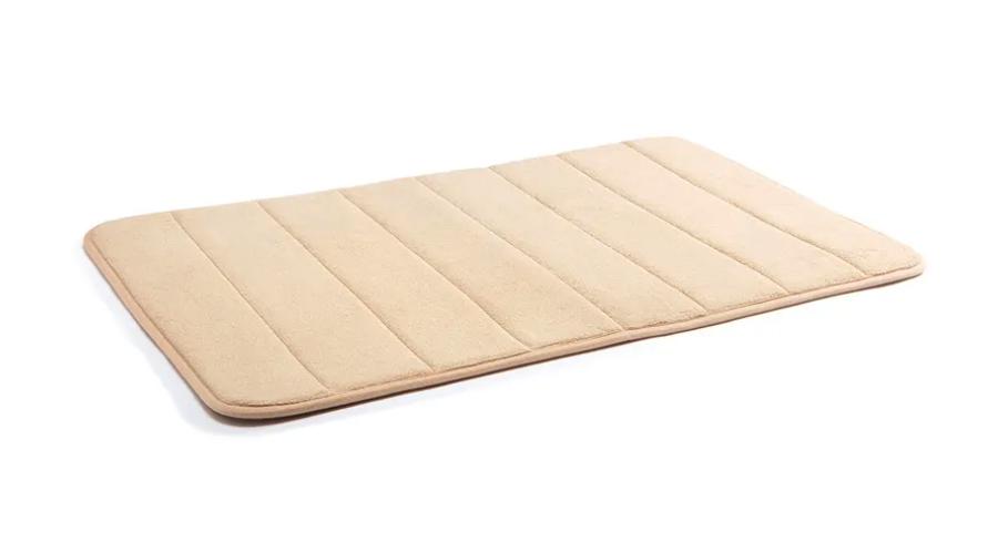 Zachte, anti-slip memory foam badmat - Beige