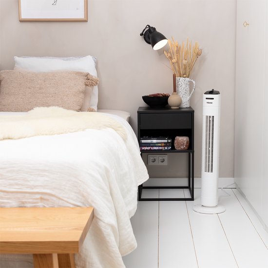 Torenventilator 79 cm – 3 Snelheden – Timerfunctie – Oscillerend – Stil & Compact – Tristar VE‑5806 – Wit