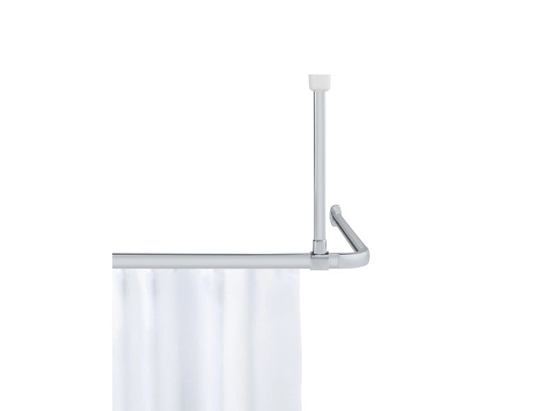 WENKO Era Deckensteun Chroom - 57 cm - Voor Douchegordijnrails