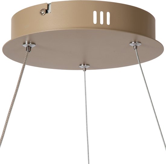 Lucide ESPIRAL - Hanglamp - LED Dimbaar - CCT - 1x40W 2700K/4000K - Taupe - Essential