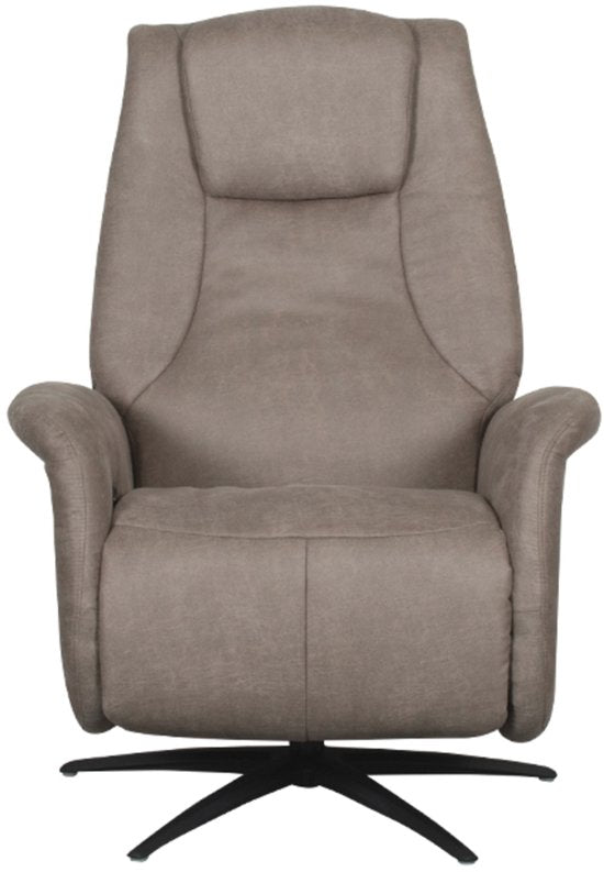 LABEL51 Stockholm Fauteuil - Bruin - Stof - One Size - - - Draaibaar - Met Armleuning