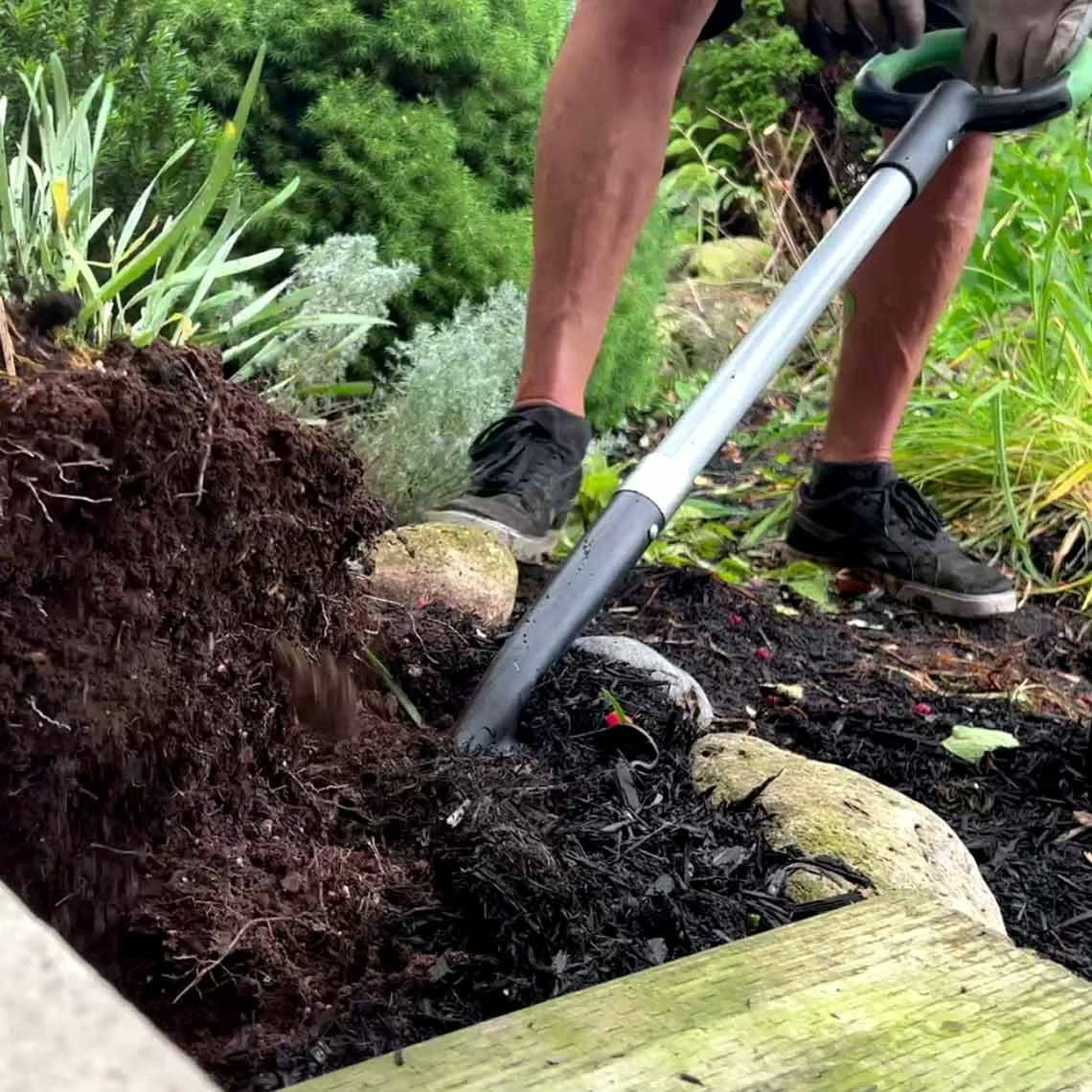 Hammersmith RayzerShovel All-in-One Spade - Sterke Carbonstalen Constructie - Geschikt voor Graven en Zagen - Softtouch Handgreep