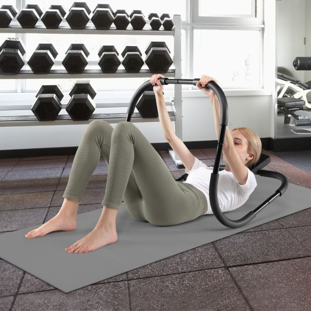 Coast Ab Roller - Buiktrainer - Buikspiertrainer - Situp - Trainingsapparaat Billen - Trainer voor Thuis - Zwart - 72,5 x 72,5 x 64 cm