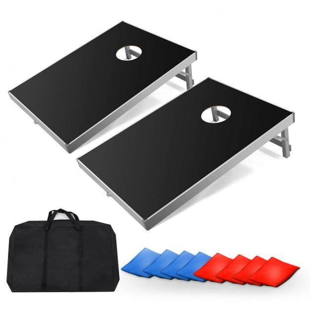 Coast Cornhole bordspel met draagtas - 90 x 60 x 28 cm - Zwart