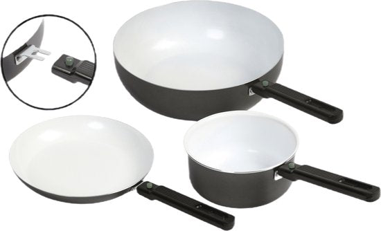 Bo-Camp Koekenpan - Sprint ECO - Campingpan - Afneembare steel - Ø26 cm