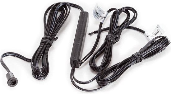 EtiamPro Deursensor schakelaar, inbouw, perfect voor het aansturen van 12 V/24 V-ledstrips, IR-sensor, voor gebruik binnen, compact design, voor kasten en dressings, detectiebereik 0-4 cm, kabellengte 100 cm, ABS, zwart