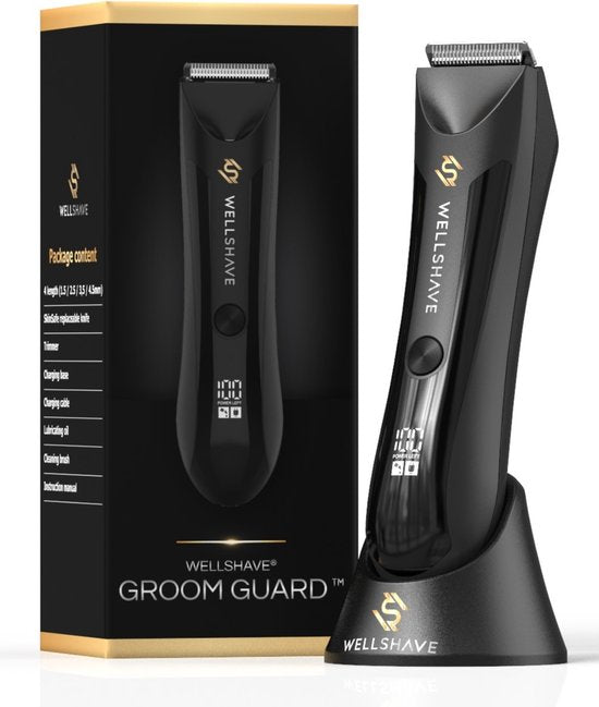 Wellshave Bodygroomer –  Keramische Bladen – 90 min batterijduur – Zwart