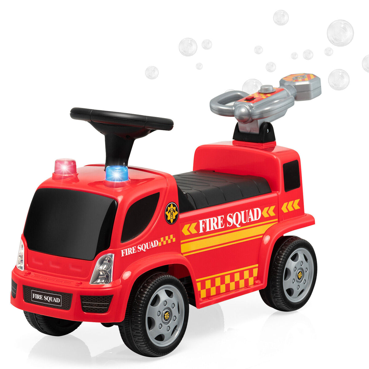 Coast Children's Fire Motor met zeepbelpistool voor kinderen van 18-36 maanden rood