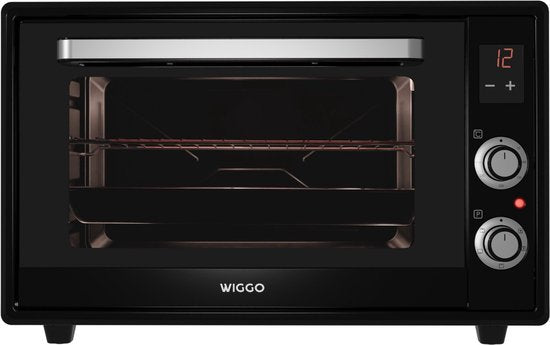 Wiggo WMO-E657(B) - Vrijstaande Mini Oven - Electrisch - 60 CM - 65 liter - 2000 W - 5 Jaar Garantie - Zwart