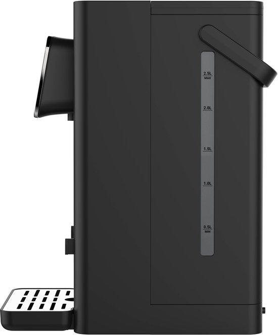 Tomado TWD2503B Heetwaterdispenser - Instant waterkoker - 2,5 liter - Digitaal display - Temperatuurinstelling - Afneembaar waterreservoir - Inclusief waterfilter