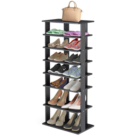 Coast Schoenenrek 7-delig Industrieel Met Meerdere Lagen - 46 cm x 27 cm x 110,5 cm - Zwart