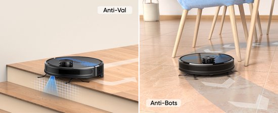 Lubluelu SL60D Robotstofzuiger met LDS9.0 LiDAR – 4000Pa Zuigkracht – 2-in-1 Stofzuiger & Dweil – App & Spraakbesturing