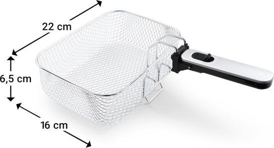 Tomado TDF2501B - Frituurpan - 2,5 liter - Anti reukfilter – Kunststof friteuse - PFAS vrij - Zwart