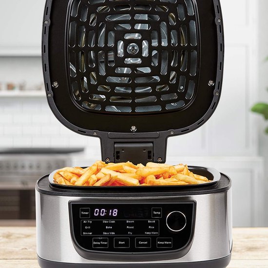 Power XL Multicooker – 12-in-1 fornuis met AirFryer functie – voor frituren, koken, frituren en als elektrische grill - Mail Order Edition