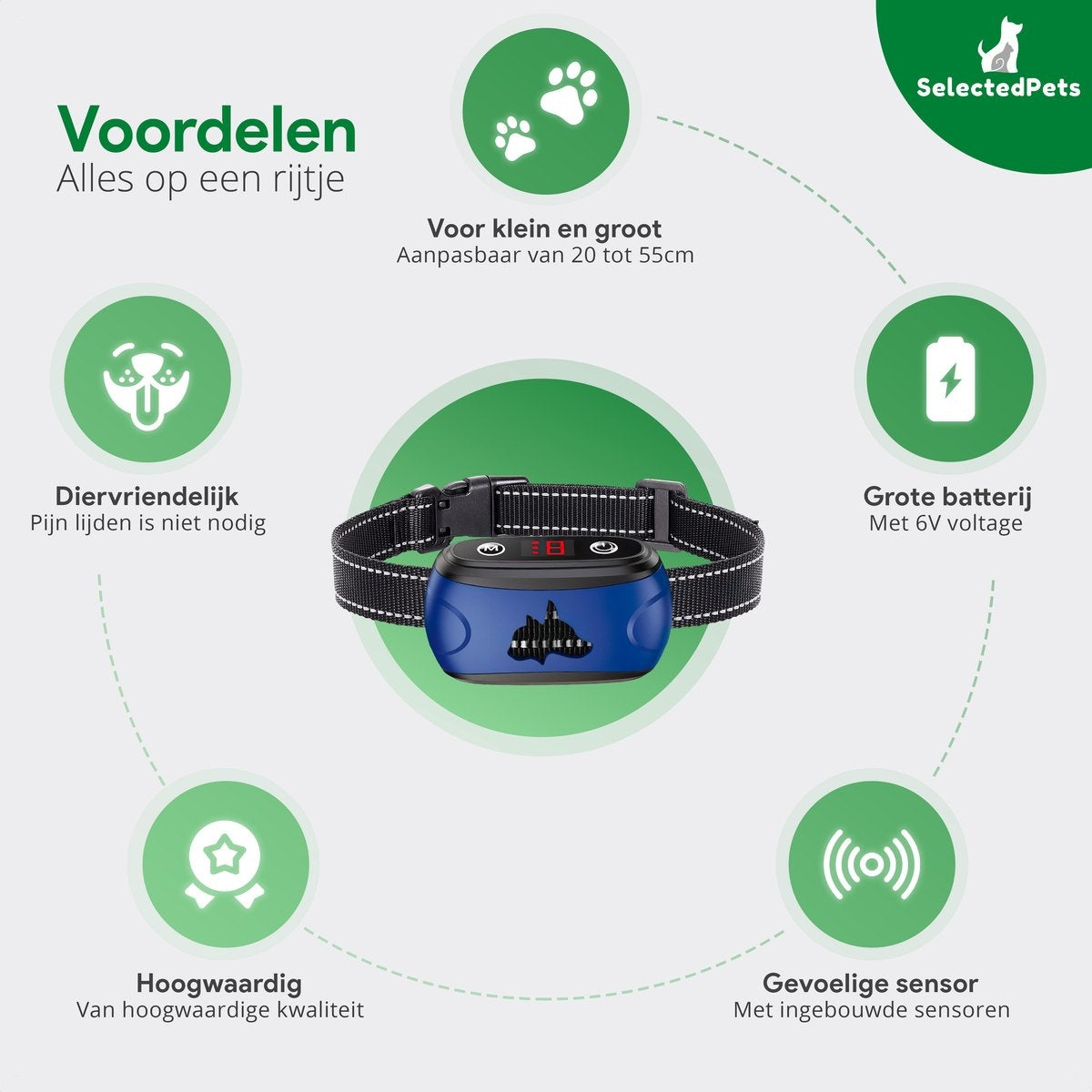Anti blafband - Blafband voor honden - Blafband grote en kleine hond - Automatische blafdetectie verstelbaar op jouw hond