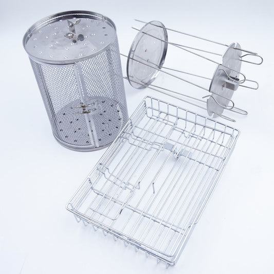 Livington Rotisserie Chef Accessoireset - RVS - 3-delig