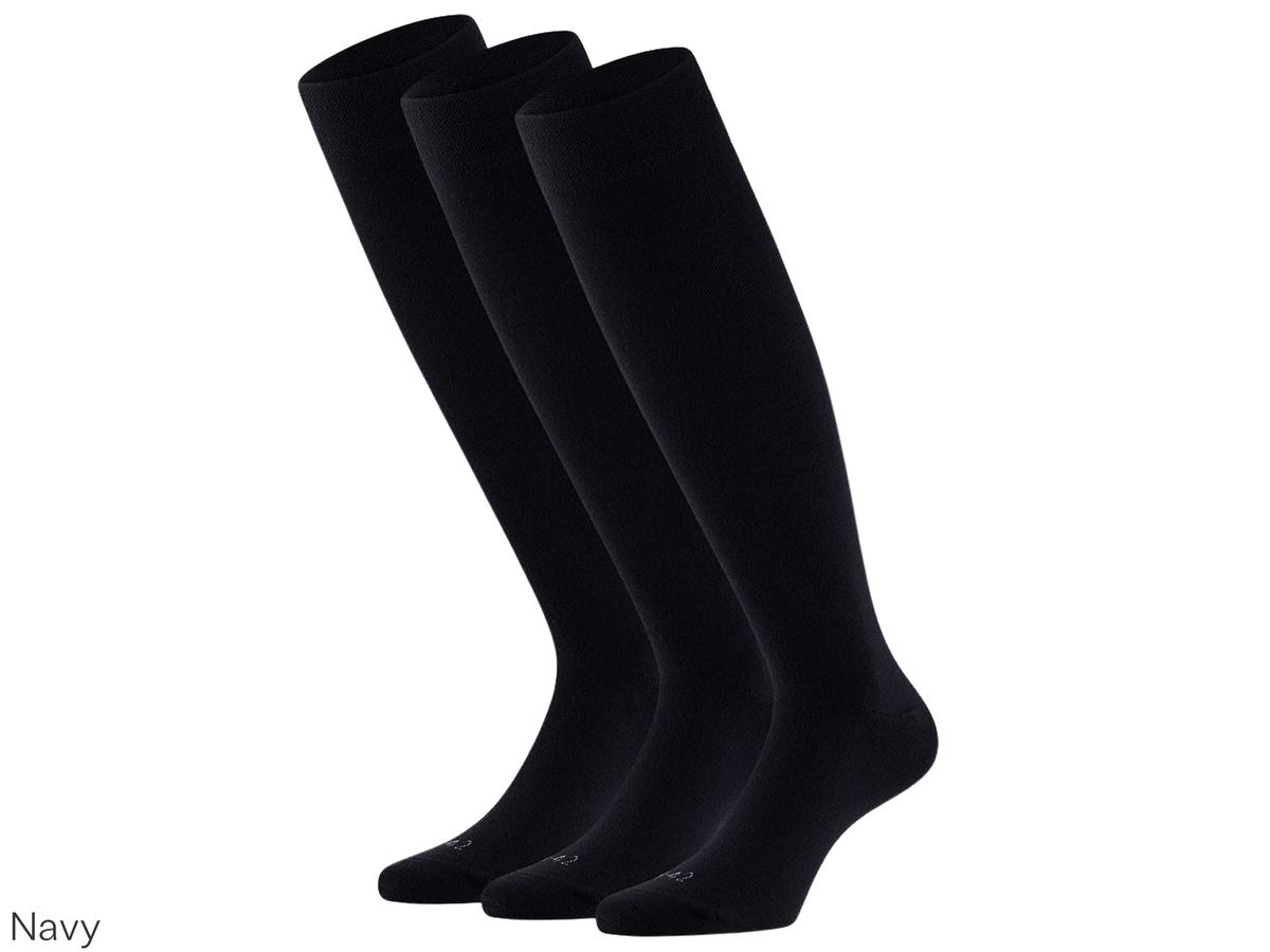 Comfort Essentials Merinowollen Kniekousen - Duurzaam & Comfortabel - maat 43-46 - dark melange