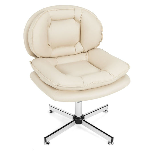 Coast Bureaustoel - ergonomische draaistoel - dubbel gewatteerde rug en zitting - beige
