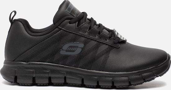 Skechers Work Relaxed Fit sneakers zwart Leer - Dames