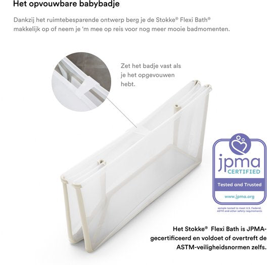Stokke® Flexi Bath® Xl + Badinzet Bundel | Sandy Beige