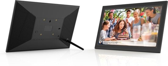 Denver - Digitaal Fotoframe XL - 15,6-inch - Full HD - Frameo App - WiFi - 16GB - IPS aanraakscherm - Zwart