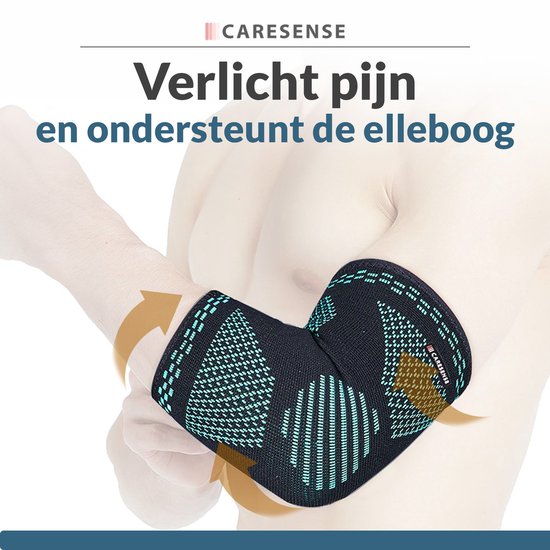 Caresense Elleboogbrace - Tennisarm Brace - Elleboog brace - maat L