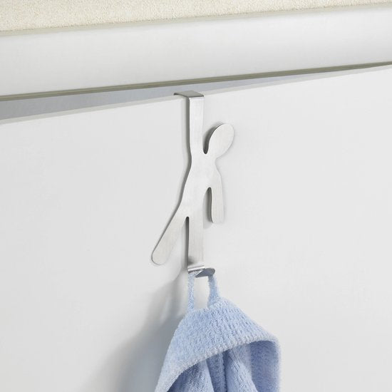 Wenko Deurhaak opdekdeur mannetje - Zwart