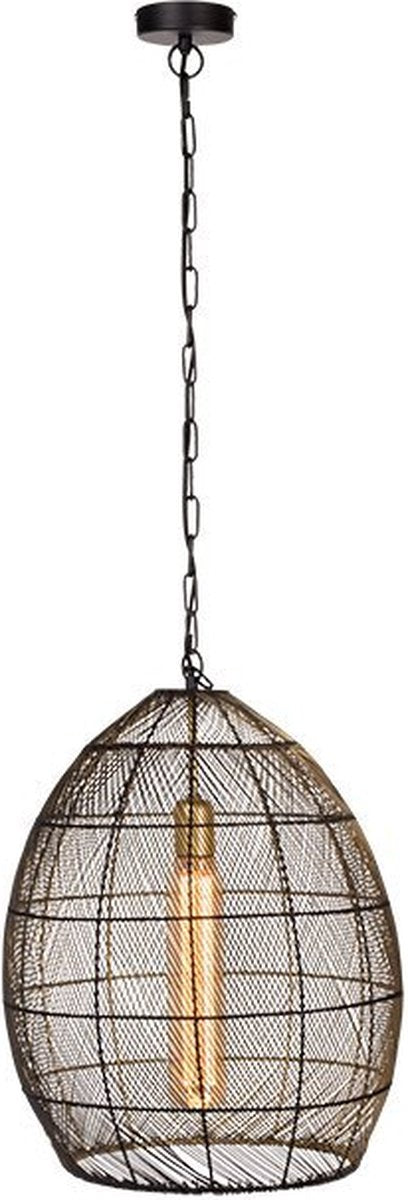 Light & Living Hanglamp Meya - Zwart - Ø40cm - Modern - Hanglampen Eetkamer - Slaapkamer - Woonkamer