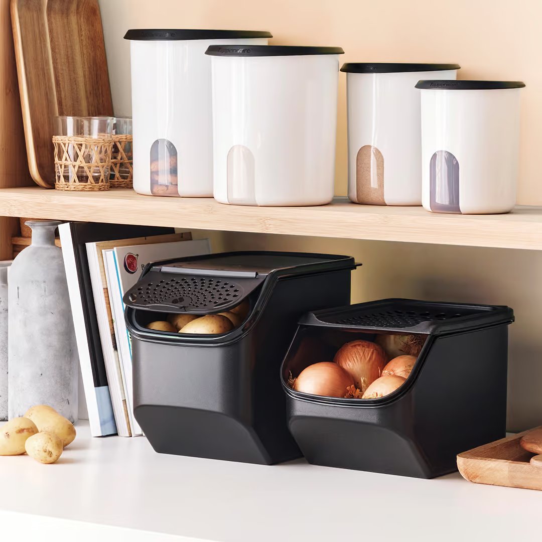 Tupperware PotatoSmart Aardappelcontainer - Optimale Luchtcirculatie - Houdt Aardappelen Vers - Stapelbaar Ontwerp