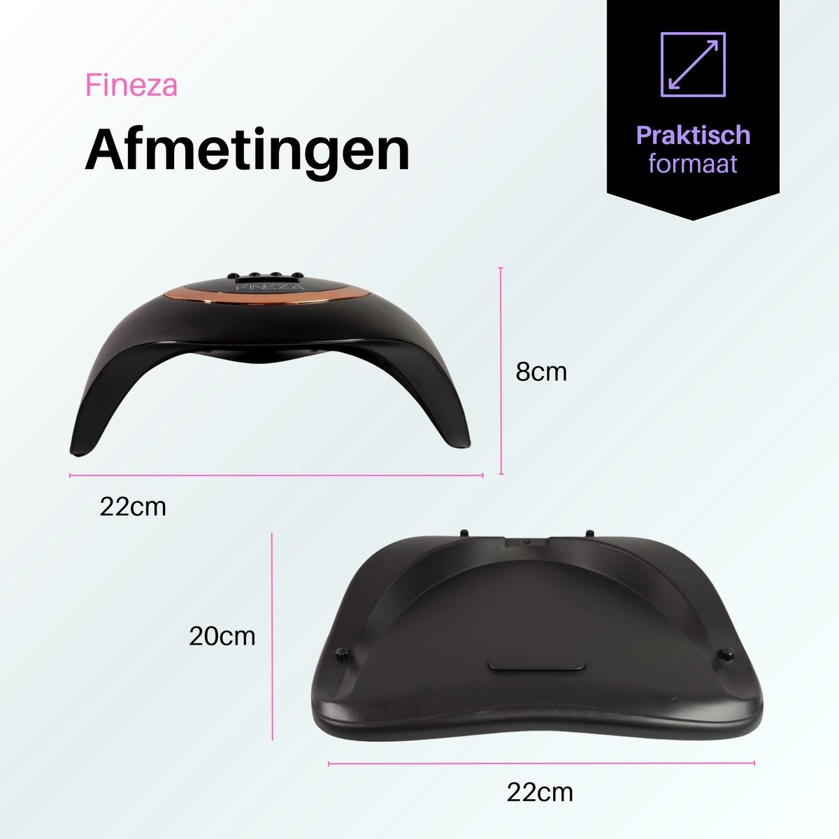 Fineza UV Lamp Gelnagels - Gellak Nagel Droger - Nagellamp - Zwart