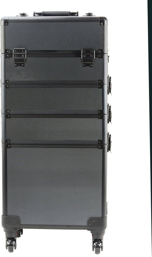 VDD - Cosmetica koffer - Case 4 in 1 - 25 x 25 x 76 cm - Zwart