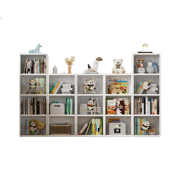 Jingzao Kinderboekenkast Magic Cube - Wit - 3 Lagen - 81 x 36 x 26 cm - Modulair & Verstelbaar - Kunststof
