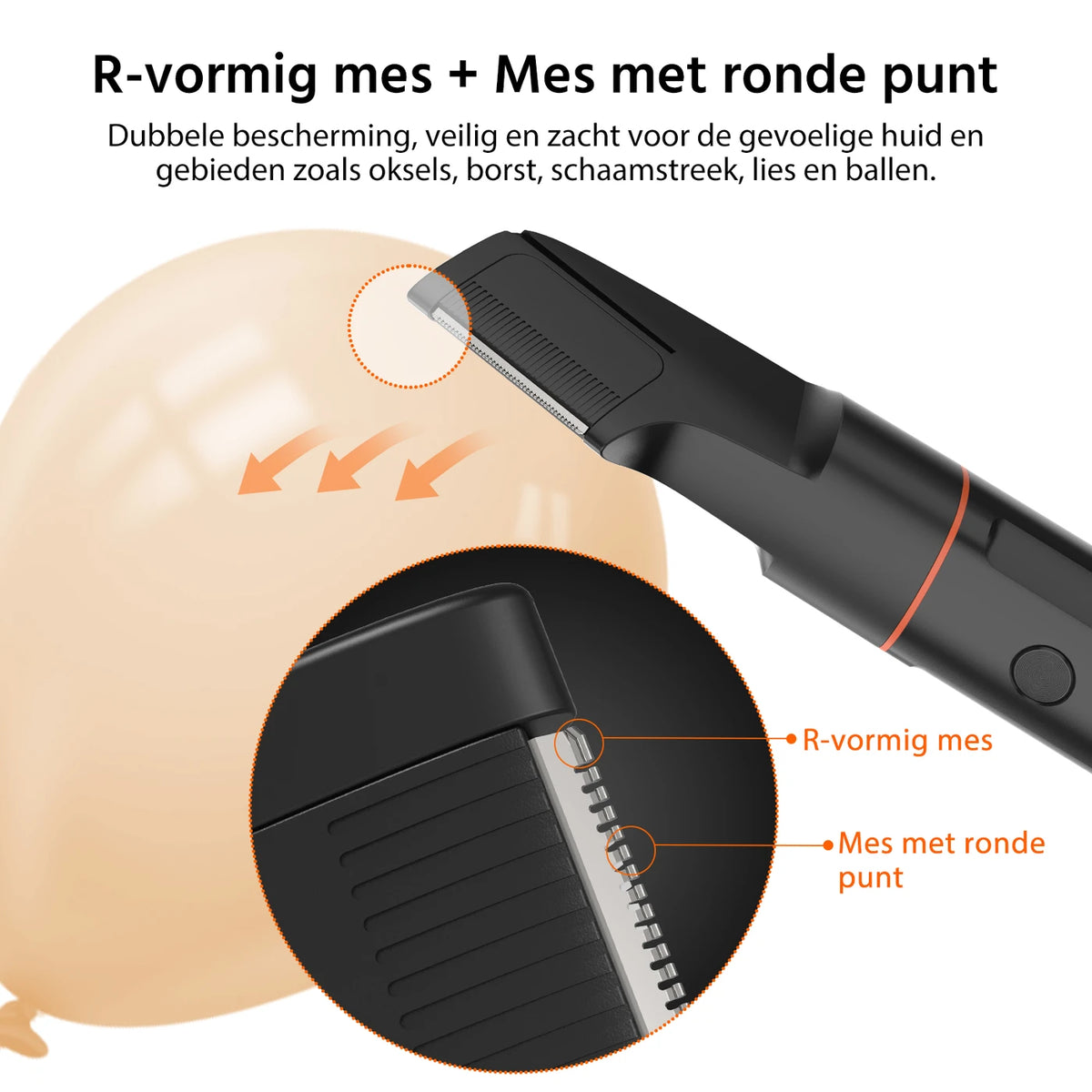 MAXGROOM 7-in-1 Body Groomer - Draadloos - 1-9 mm - IPX6 Waterdicht - 90 min - LED-display - Magnetische Opzetstukken