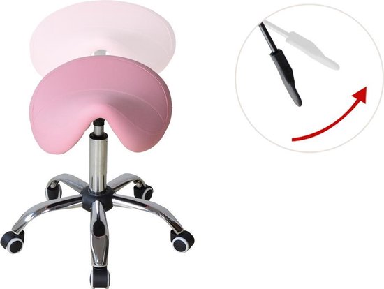 Zadelkruk ergonomisch - werkkruk - kapperskruk - tabouret - hoogte instelbaar