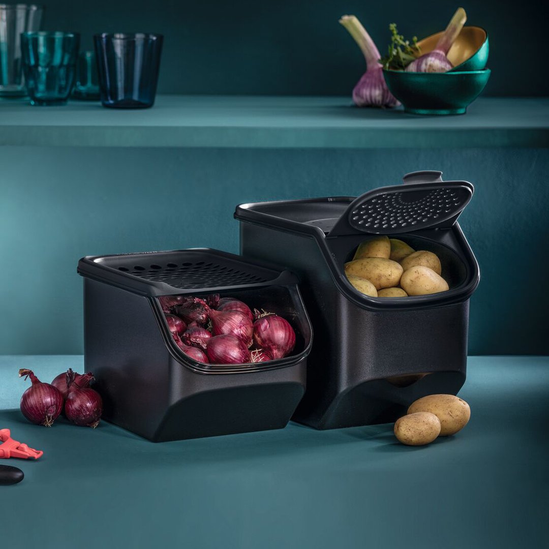 Tupperware Uiensmart Bewaarcontainer - Optimale Luchtcirculatie - Stapelbaar Ontwerp - Vaatwasserbestendig