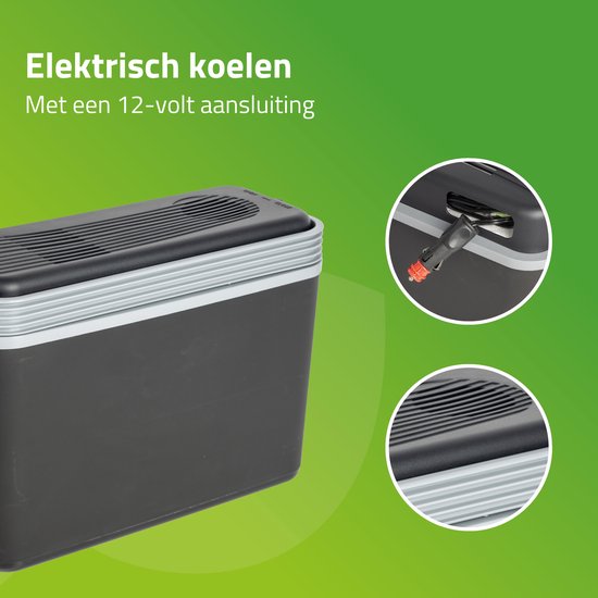 Bo-Camp - Autokoelbox - Arctic - Grijs - Polyethyleen - 12 Volt - 12 Liter