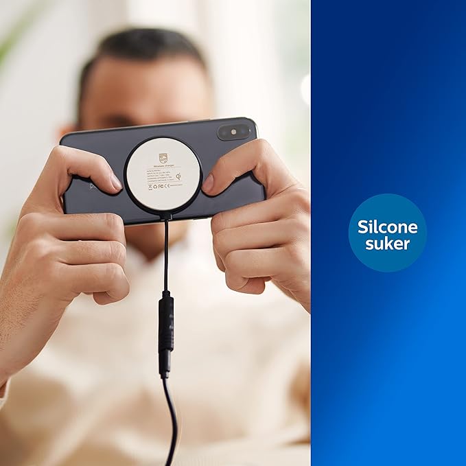 Philips DLP9016U Draadloze Oplader 10W – Qi Snel Opladen – Antislip & Zuignappen – Zwart