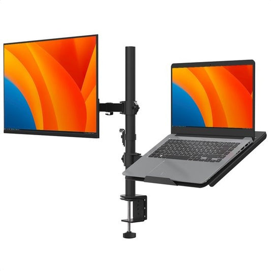 Auronic Monitor Arm - 2 Schermen - 13 tot 27 Inch - Verstelbaar - Staal - Zwart