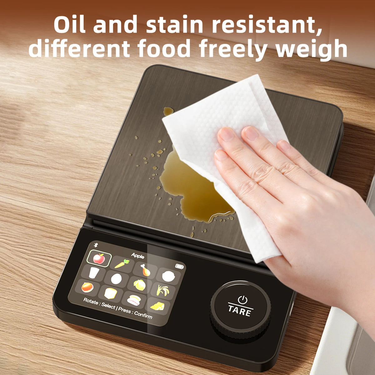 Unique Slimme Voedingsweegschaal 5 kg - Nauwkeurig tot 0,1 g - 2,8 inch TFT-Scherm - Oplaadbaar
