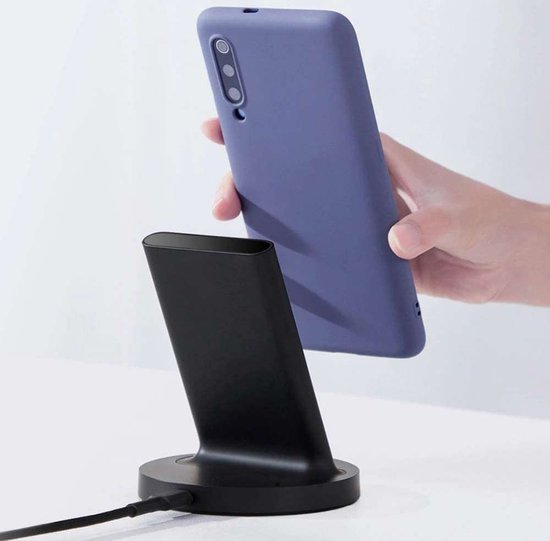 Xiaomi Mi Wireless charger verticale standaard met qi draadloos opladen en LED indicator - 20W - inclusief USB C kabel