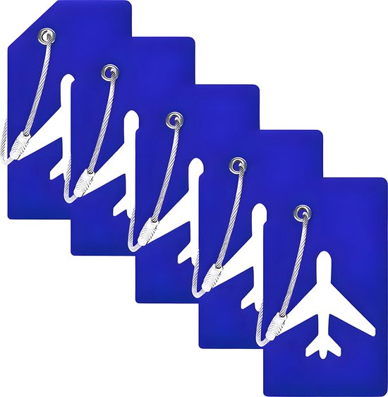 EverNeeds Bagagelabels – Set van 5 – Siliconen Kofferlabels – Duurzaam & Flexibel