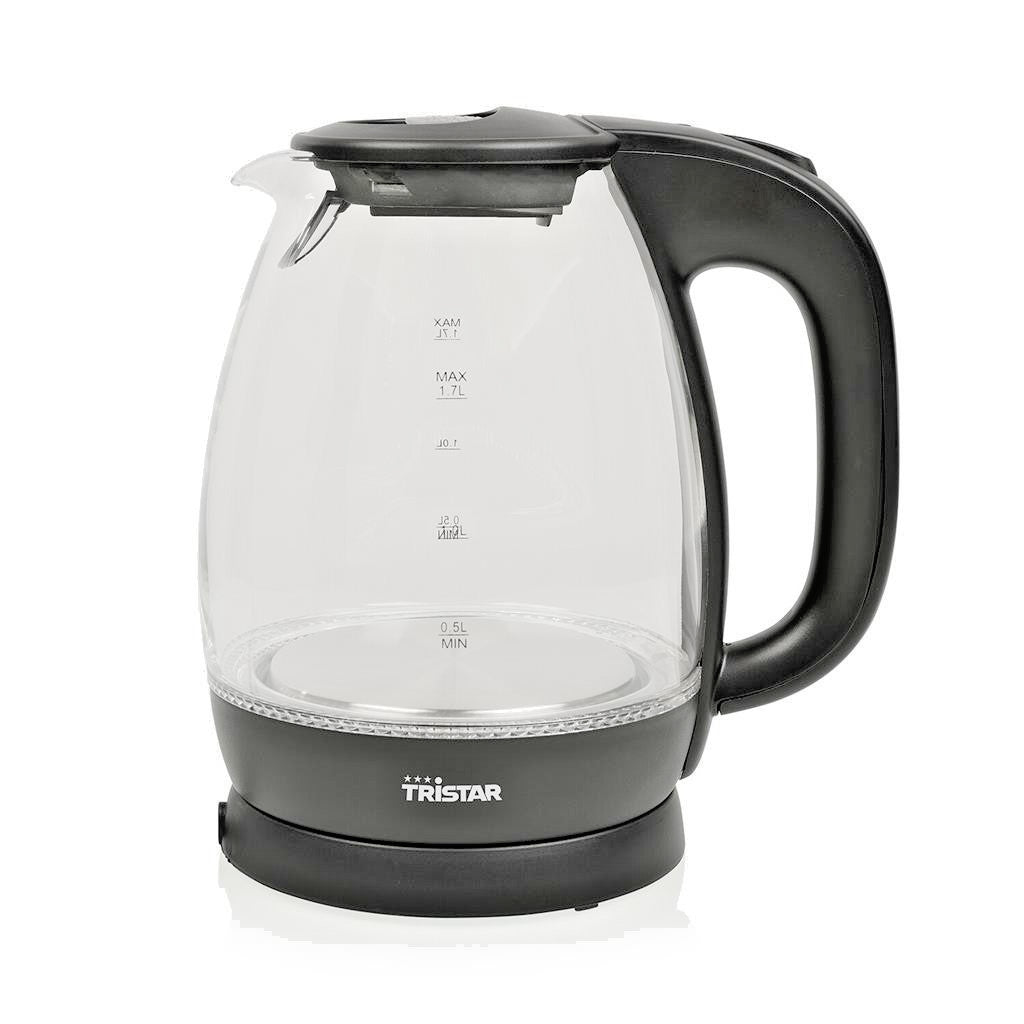 Tristar Waterkoker WK-3405 Glas - 1,7 Liter - 2200W - RVS Verwarmingsplaat - LED Verlichting